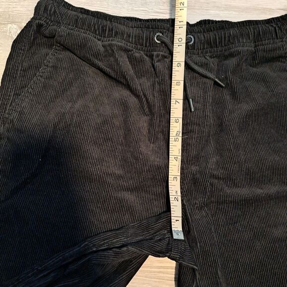 Volcom Elastic Waist Corduroy True To This Shorts Outer Spaced Black Youth XL - Picture 8 of 12